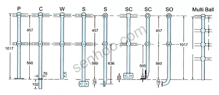 球形點(diǎn)立柱扶手欄桿
